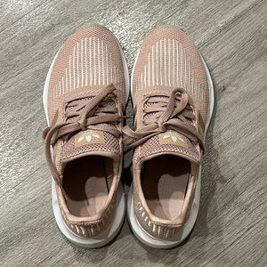 Nude pink Adidas sneakers